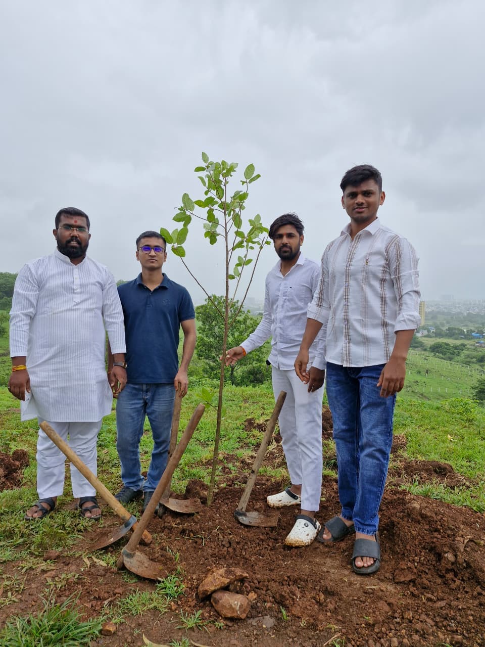 Sakal Hindu Samaj Community Plantation Drive at Anandvan, Pune