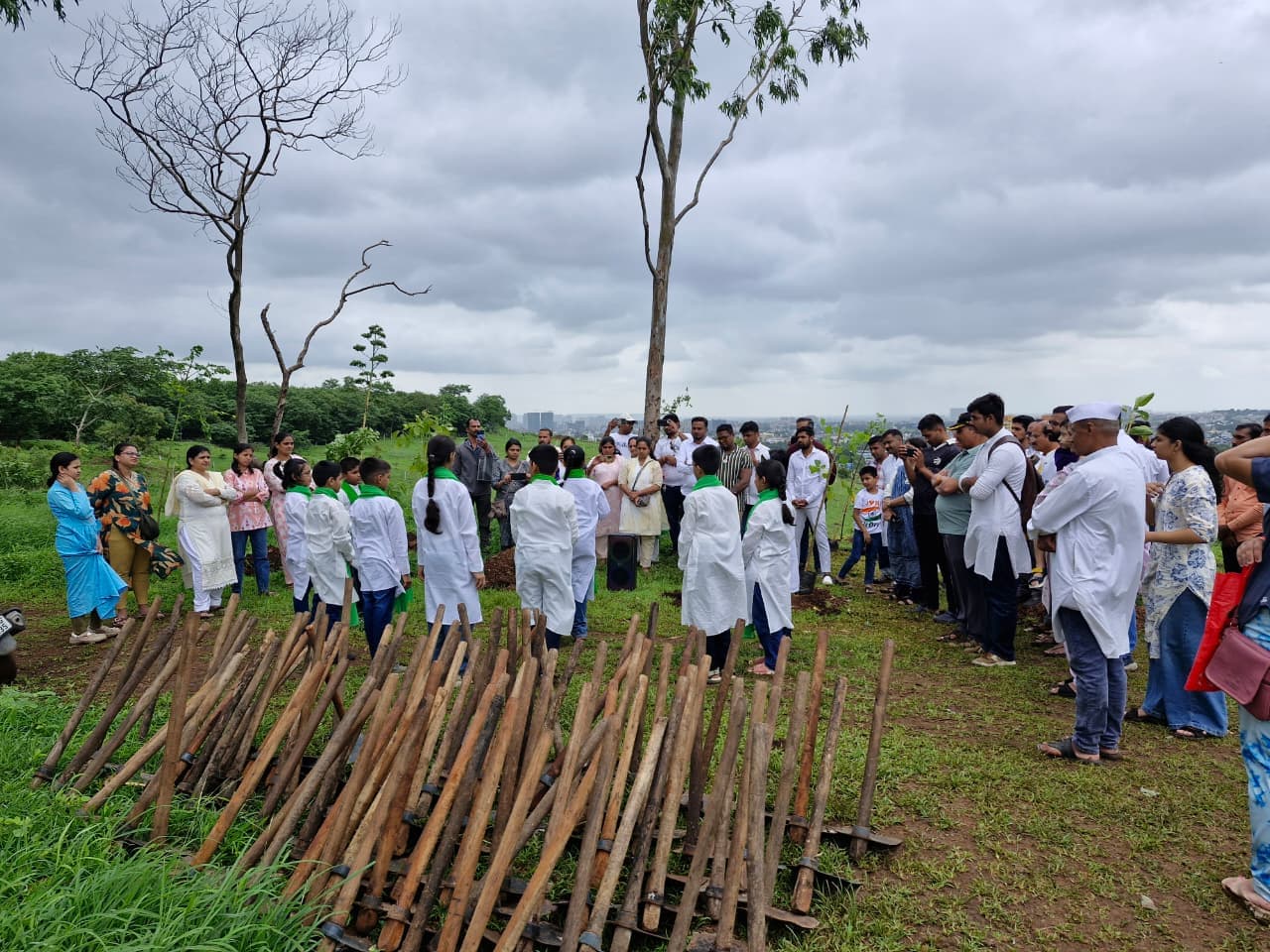 Tree Guard Installation & Protection Team at Anandvan
